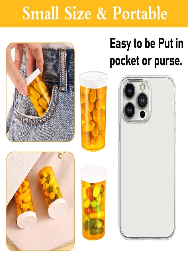 ElevateTech Empty Pill Bottles with Caps, Small Medicines Bottle Plastic Vials Easy Open Medication Vials Containers Clear Travel Pill Cases Organizers (13 Dram, 9 Pcs) - Image 4